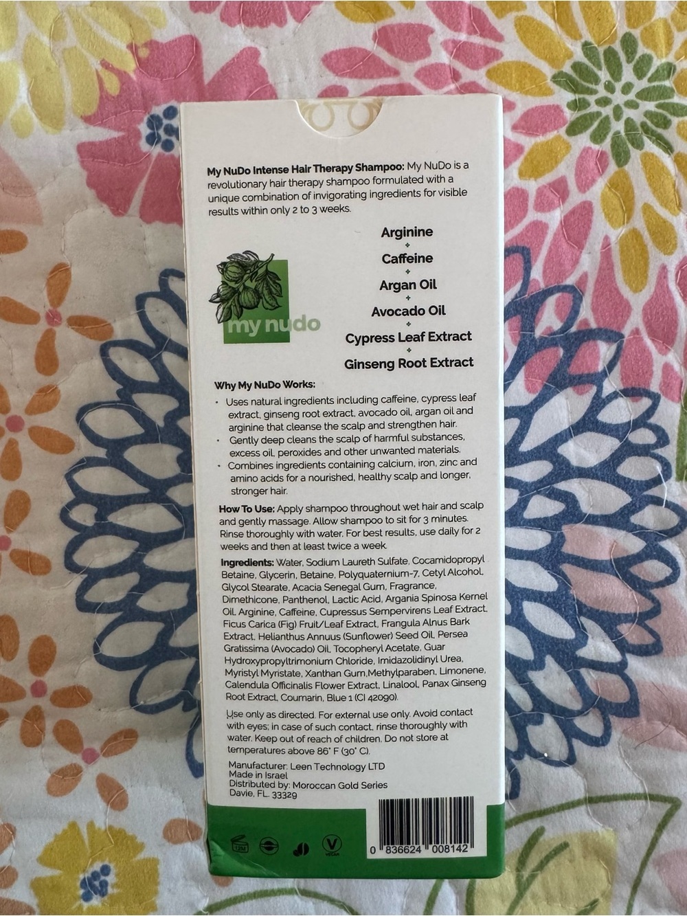 NWT My NuDo Rejuvenating Shampoo Moroccan gold series - Picture 2 of 2